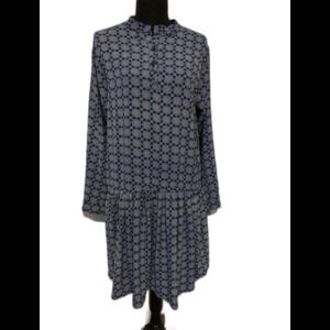 RENVY Womens Dress Size Small S Long Sleeve Drop Waist Knee Length USA